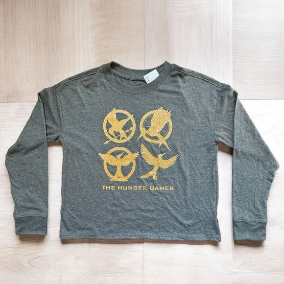 Gap Kids The Hunger Games Long Sleeve T-Shirt Size XXL 14/16 - Picture 4 of 14